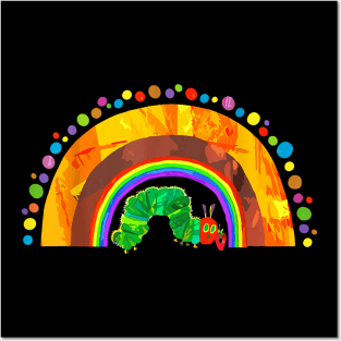 Rainbow Hungry Caterpillar Posters and Art